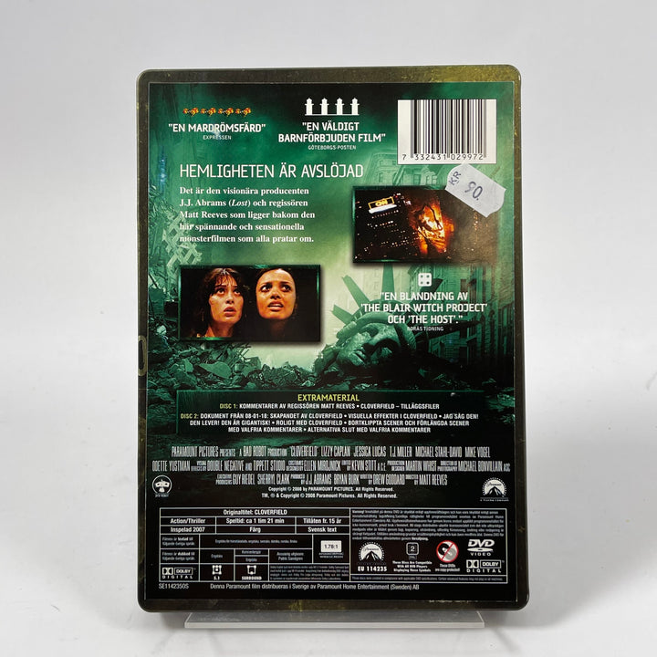Cloverfield DVD i elegant metallbox