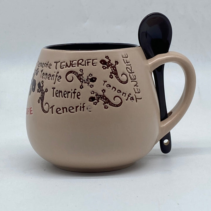Keramikkopp Tenerife med skedhållare JSS