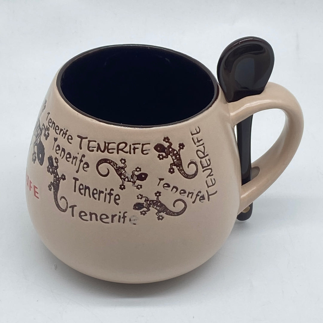 Keramikkopp Tenerife med skedhållare JSS