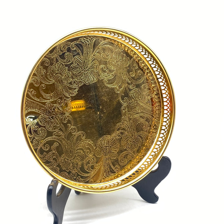 Elegant Retro Guldbricka i Mässing