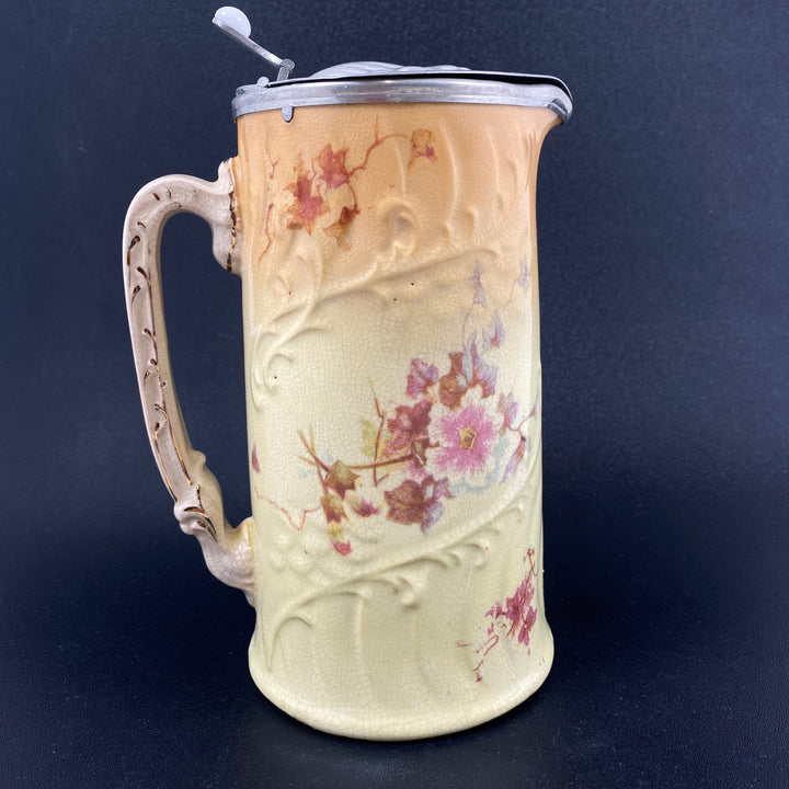 Retro Keramikkrus med Blommiga Motiv