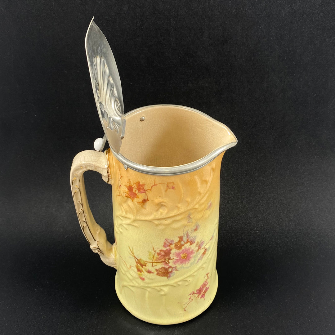 Retro Keramikkrus med Blommiga Motiv