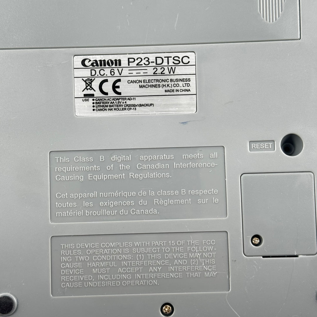 Retro Canon P23-DTSC Räknare i Plast