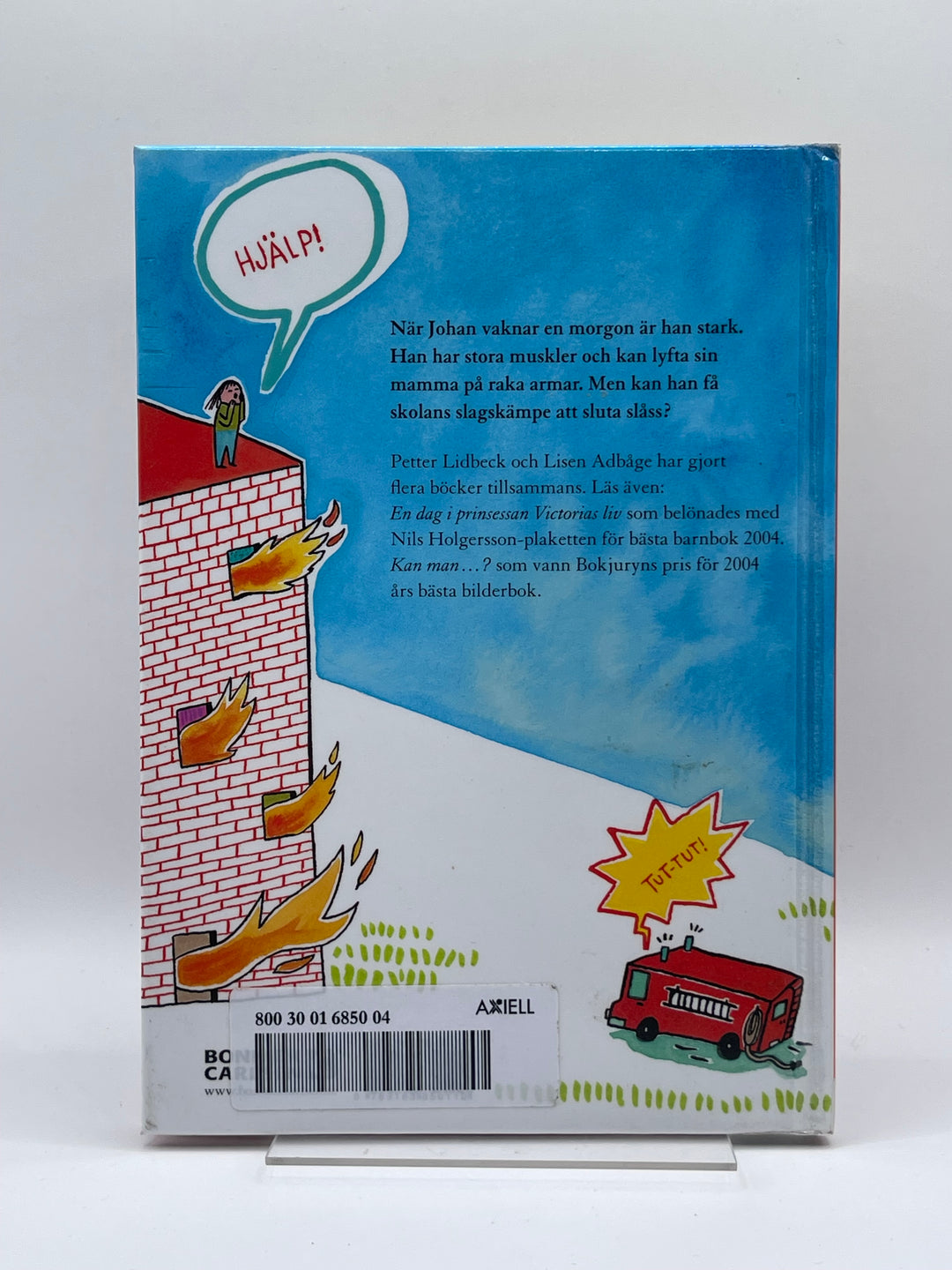 Färgstark barnbok När Johan vaknar stark