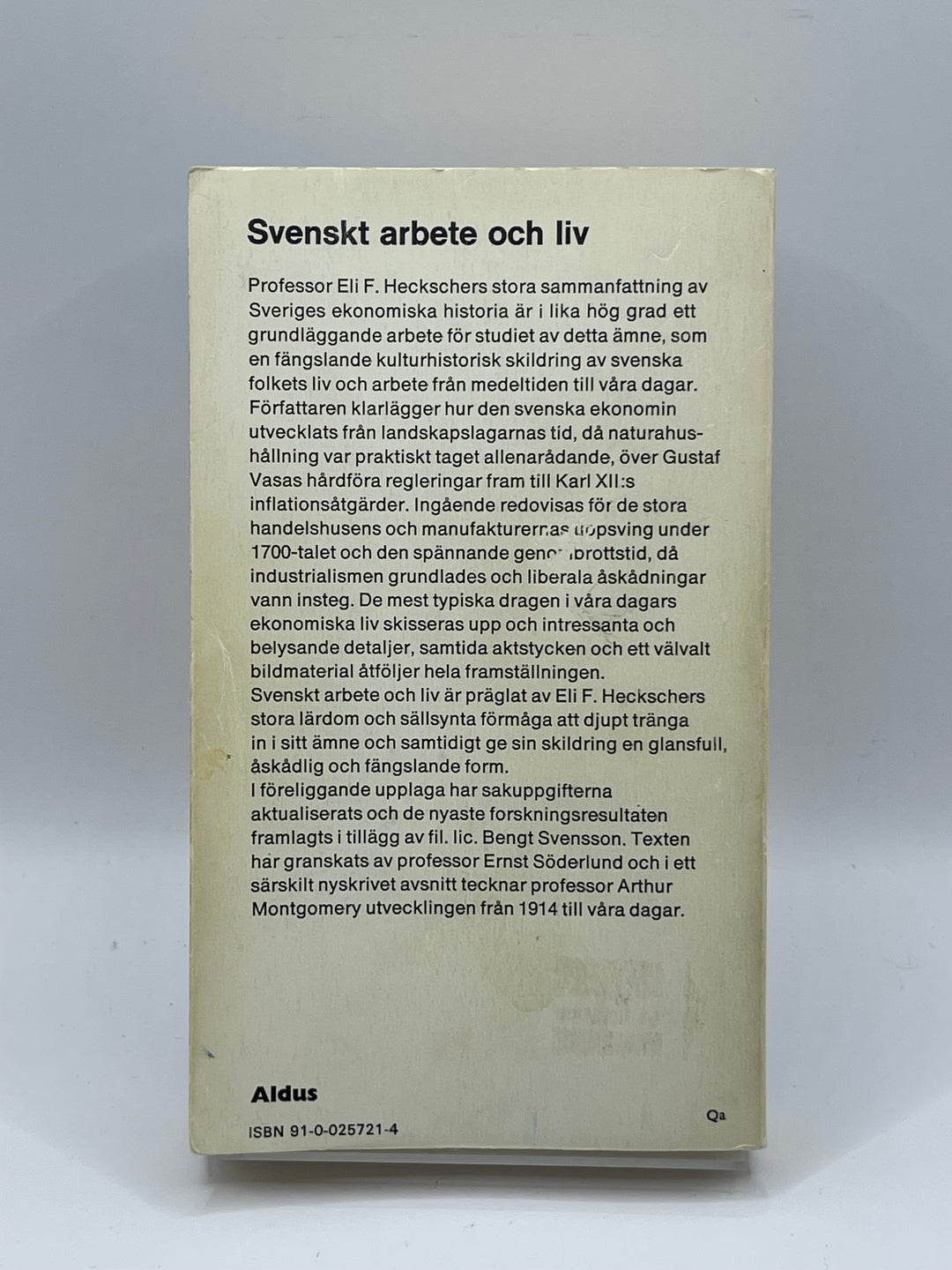 Svenskt Arbete och Liv Begagnad Bok