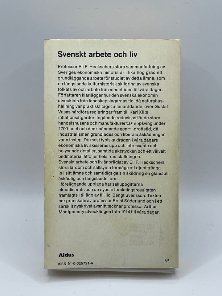 Svenskt Arbete och Liv Begagnad Bok