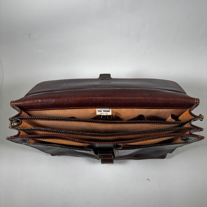 Klassisk läderportfölj från The Trend Retro