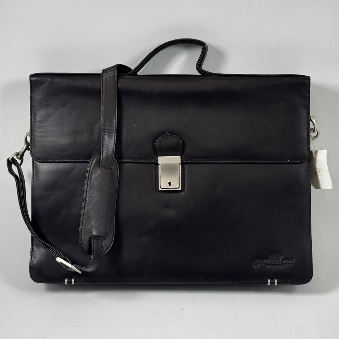 Stor elegant läderportfölj Banco International