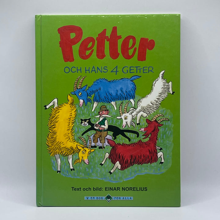 Retro klassisk barnbok Petter och hans 4 getter