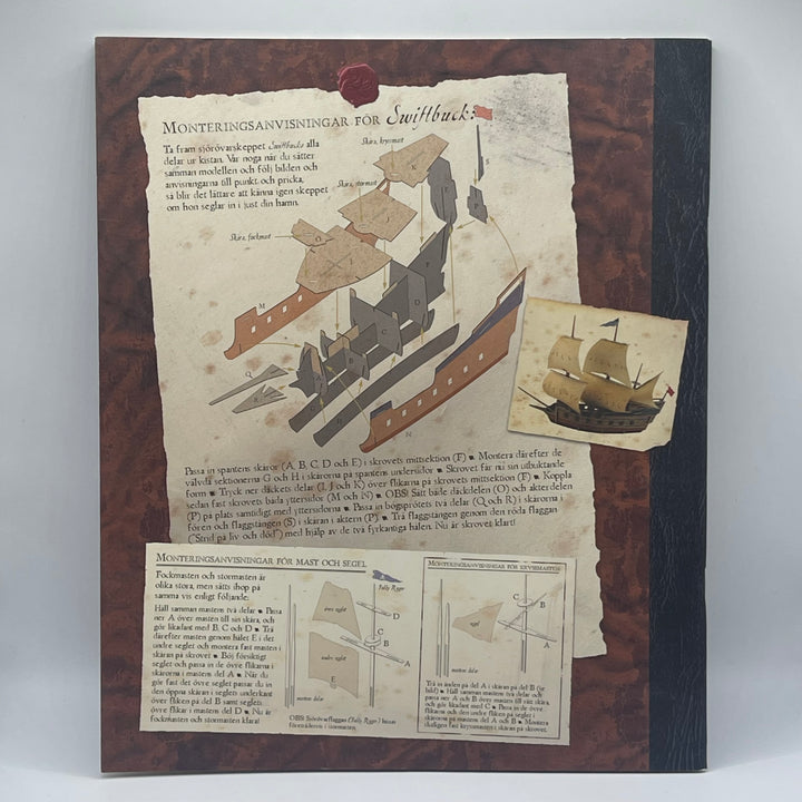 Retro bok Piratologi med klassisk design