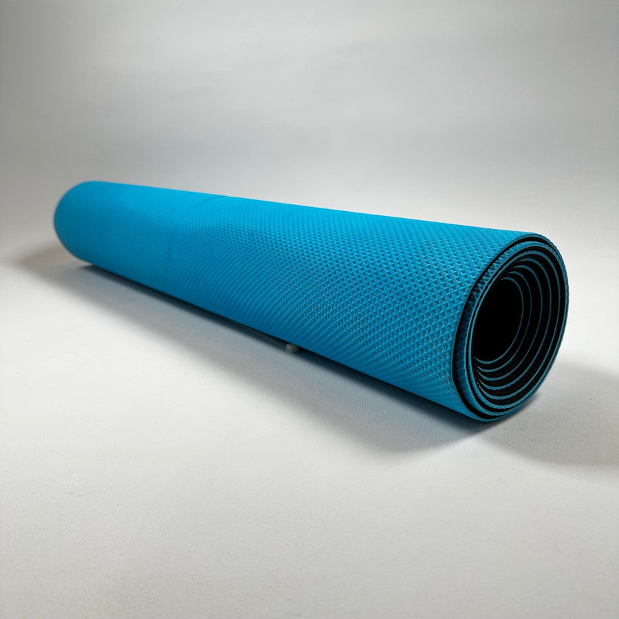 Blå Yogamatta i Skum – Perfekt för Träning - Homy Secondhand Online