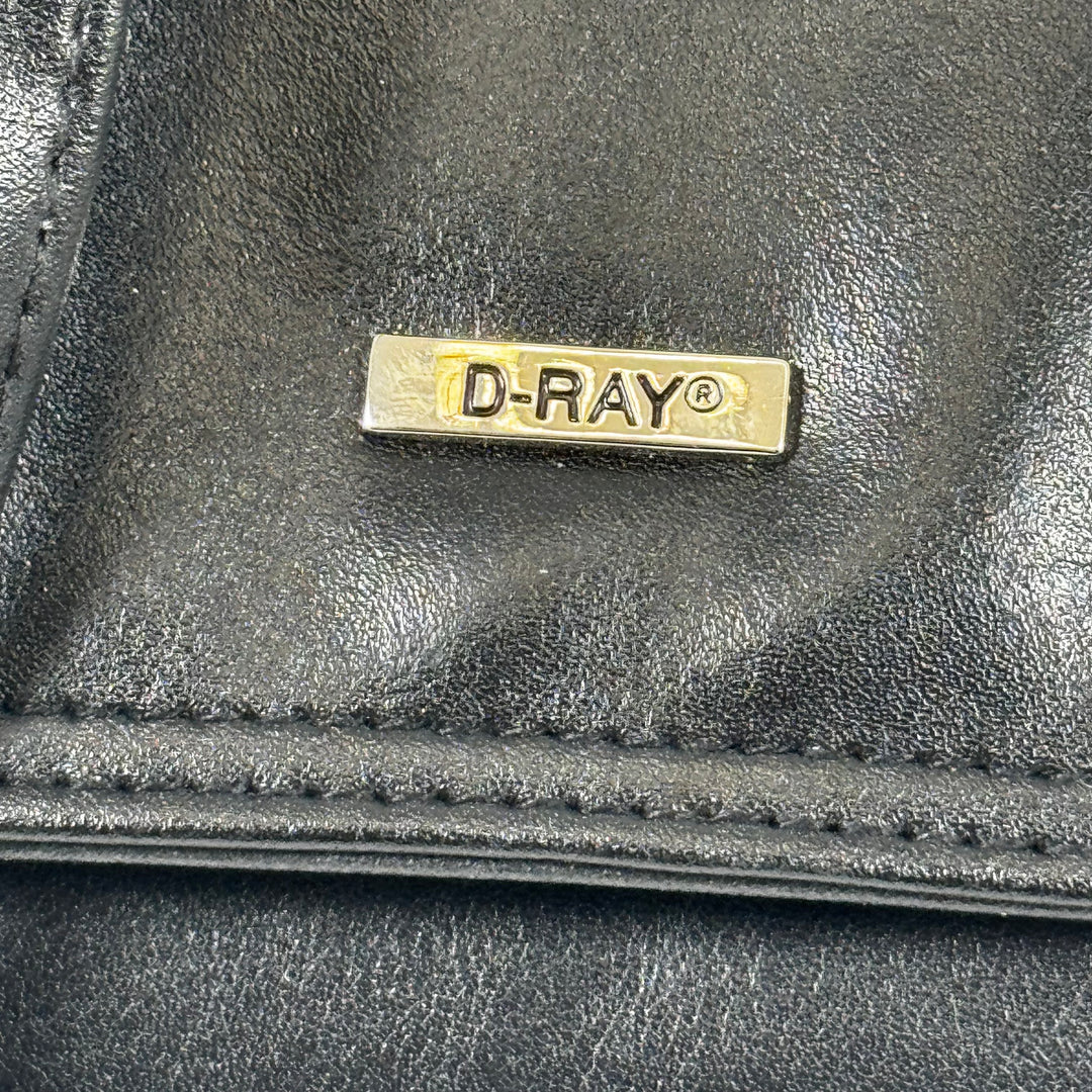 D-Ray elegant svart axelväska konstläder