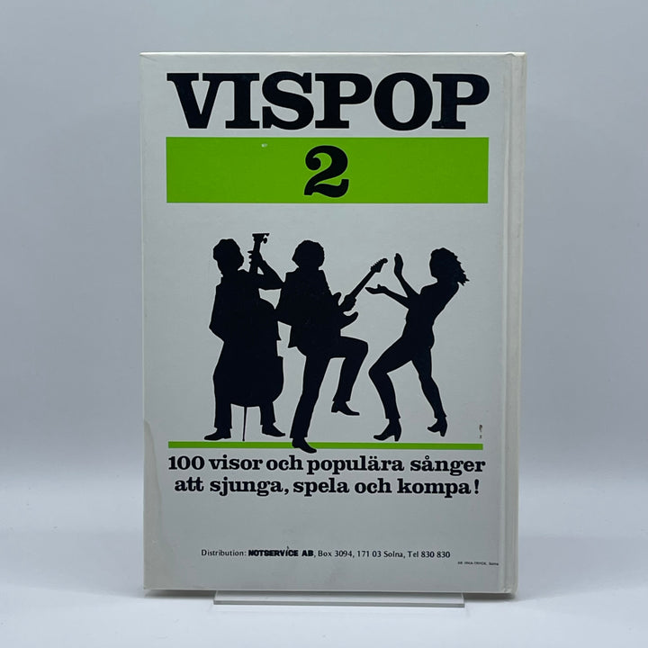 Vispop 2 retro sångbok i mycket gott skick