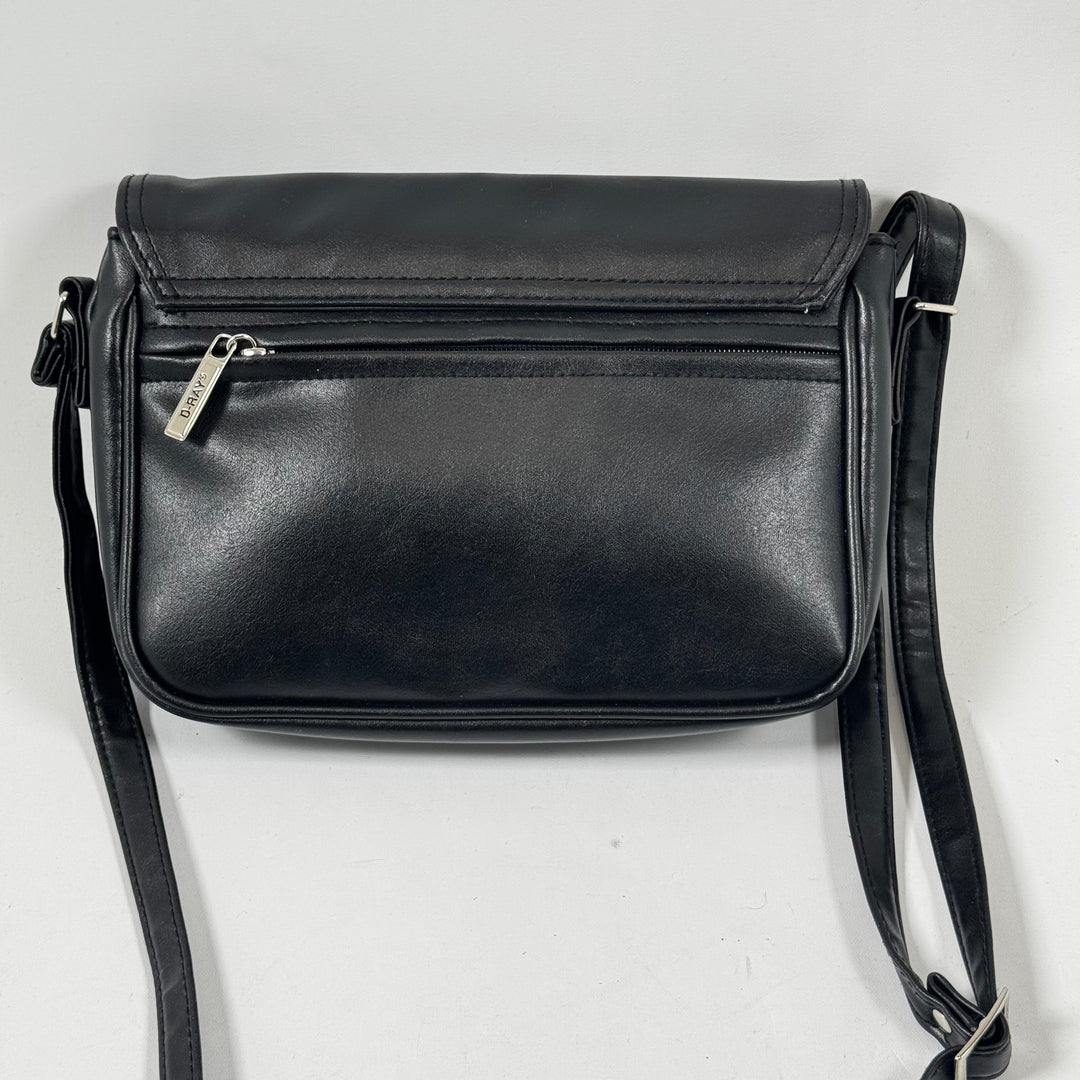 D-Ray elegant svart axelväska konstläder