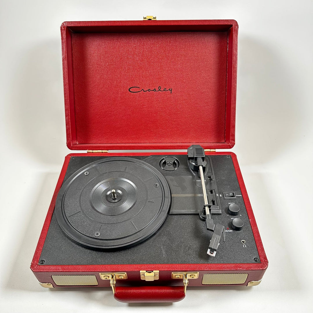 Retro Vinylspelare i Portabel Väska - Homy Secondhand Online