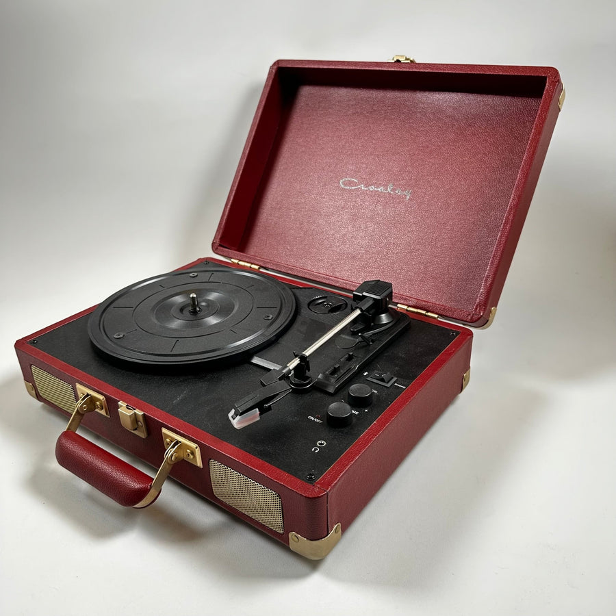 Retro Vinylspelare i Portabel Väska - Homy Secondhand Online