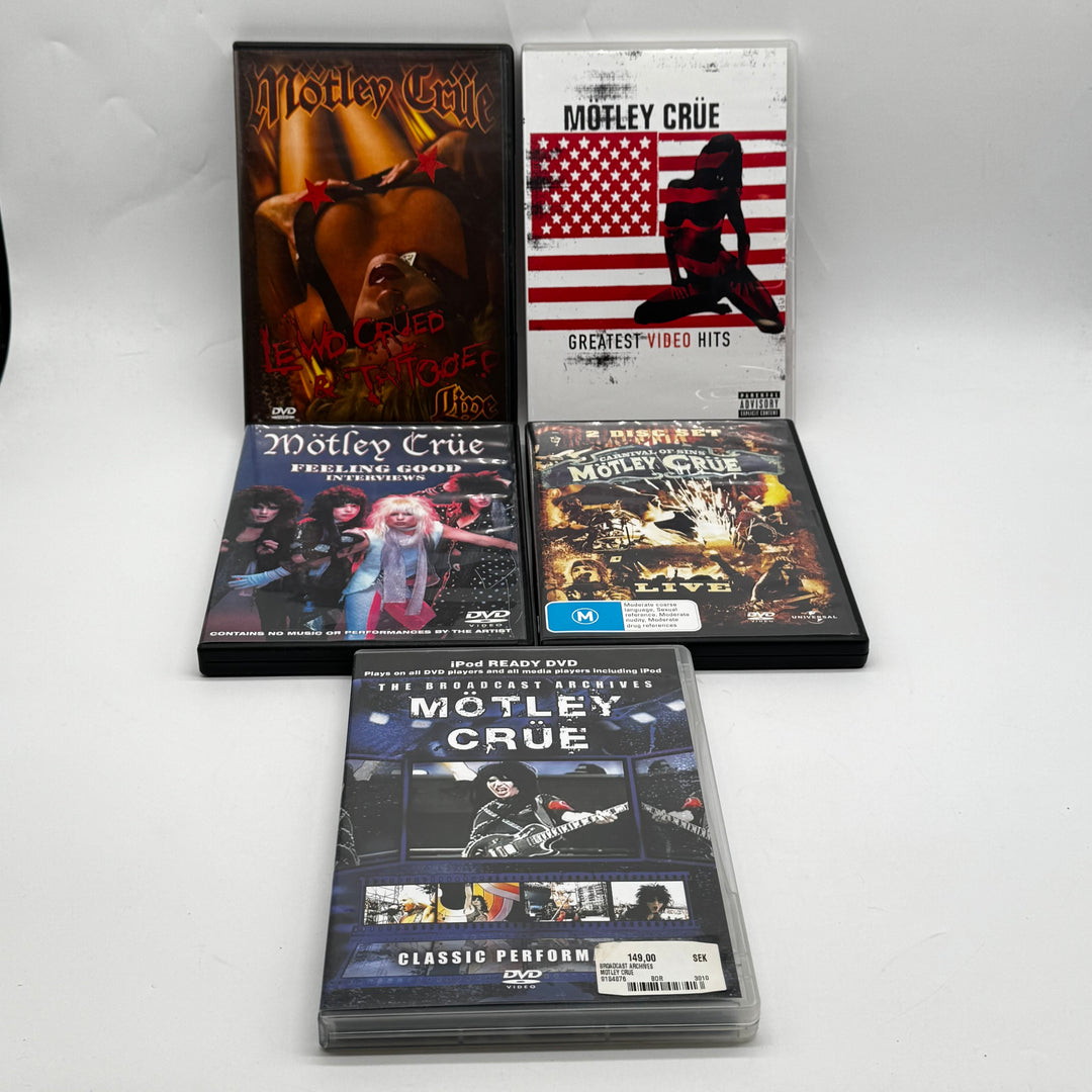 Mötley Crüe DVDs Retro Rock Samling