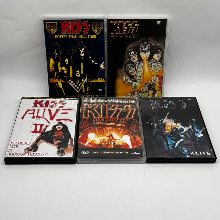 KISS konsert-DVD samling retro 1970-80-talet