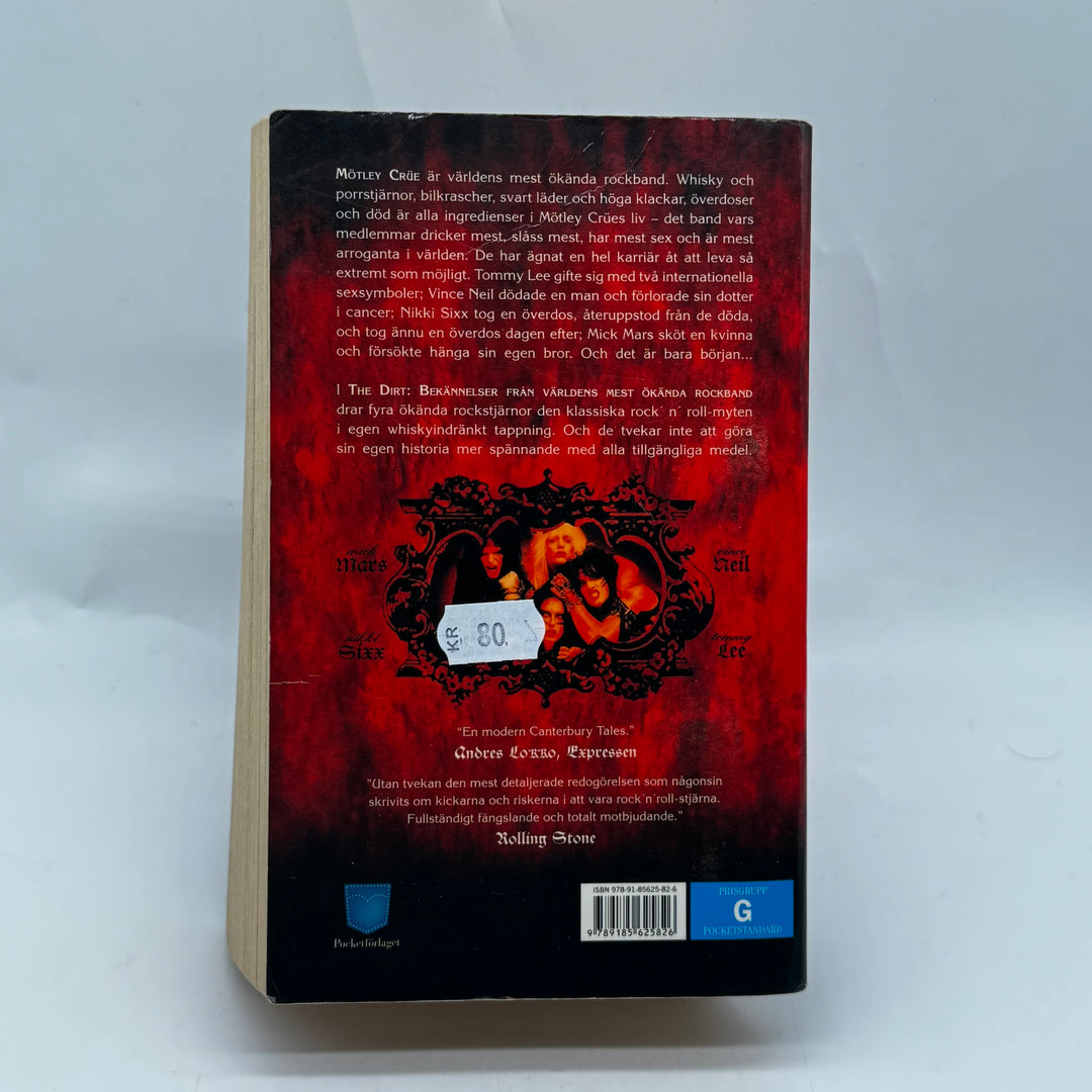 The Dirt Mötley Crüe biografi pocketbok begagnad