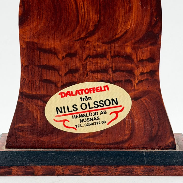 Retro dalaklocka i trä Nils Olsson