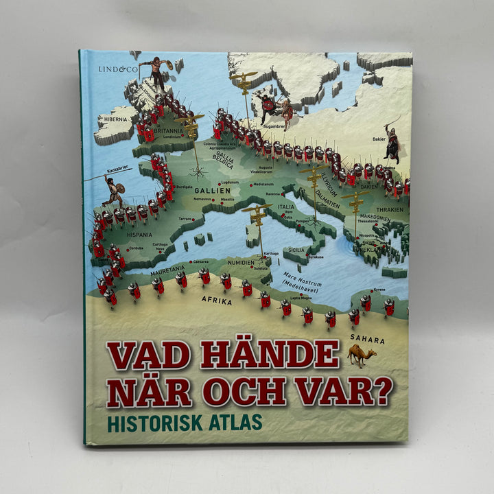 Illustrerad historisk atlas bok Lind & Co