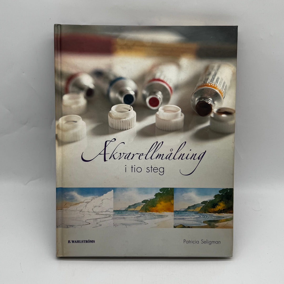 Akvarellmålning i tio steg konstbok begagnad