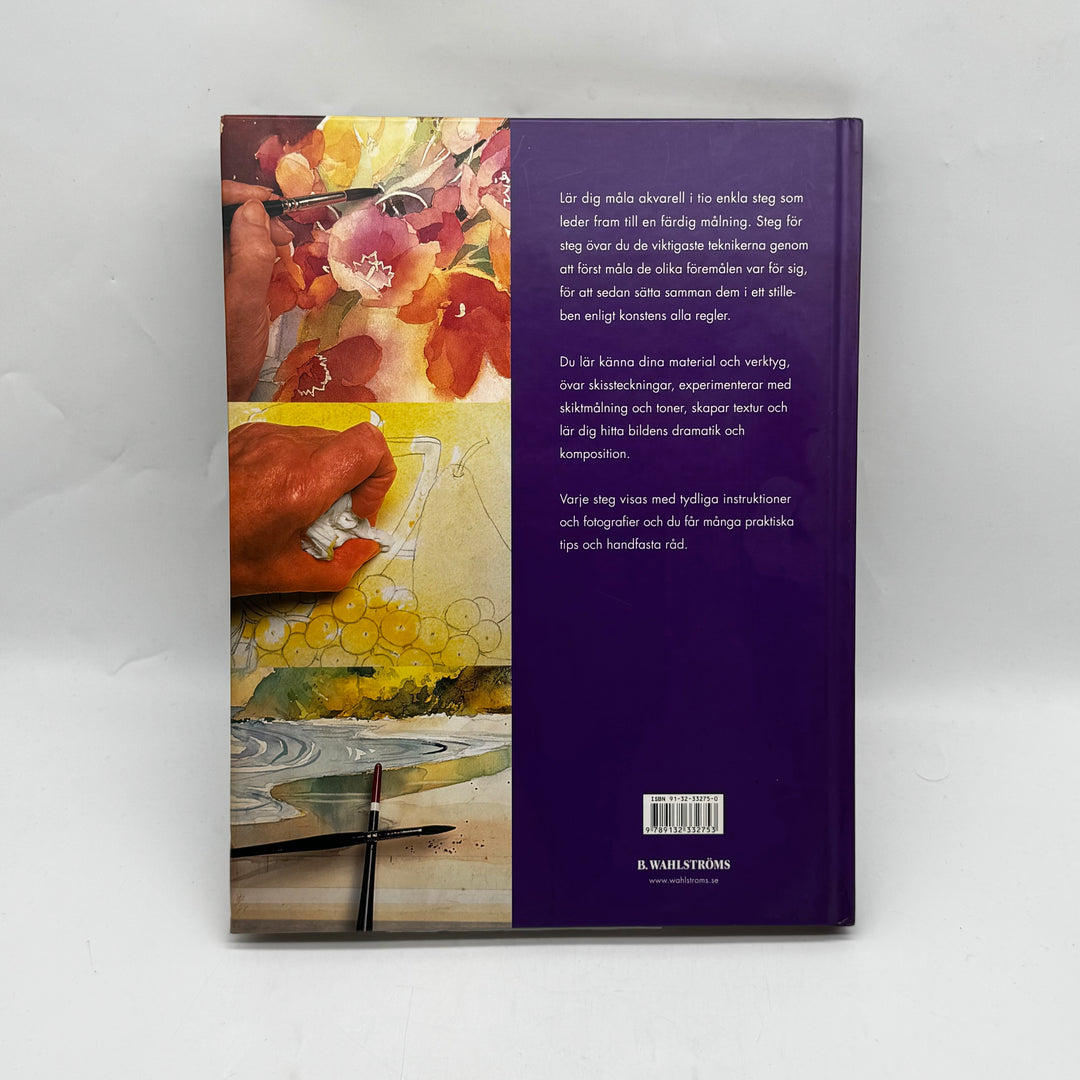 Akvarellmålning i tio steg konstbok begagnad