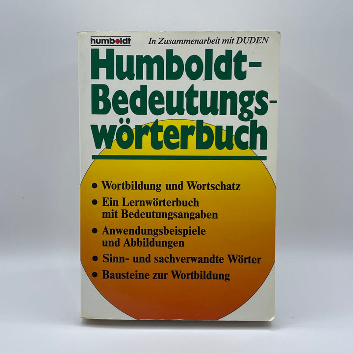 Klassisk Humboldt Tysk Ordbok i Gott Skick