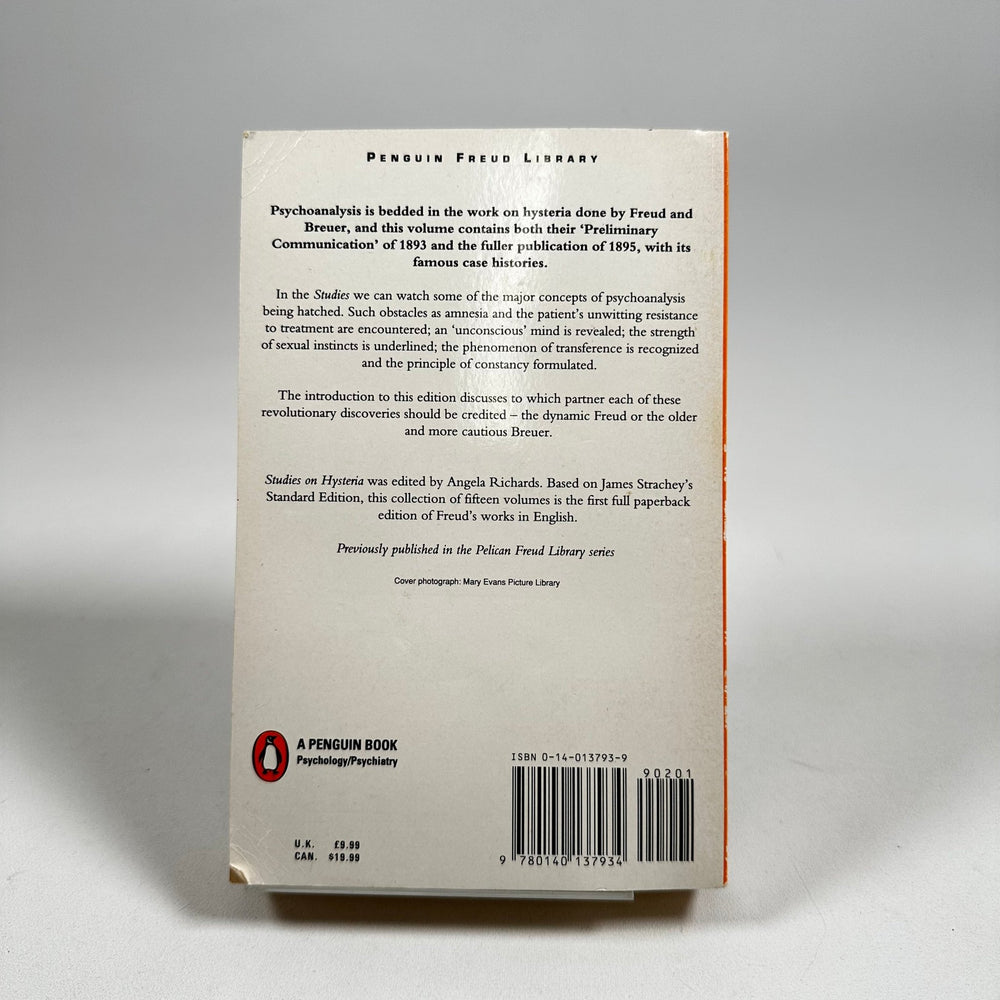 Studies on Hysteria by Josef Breuer and Sigmund Freud - Homy Secondhand Online