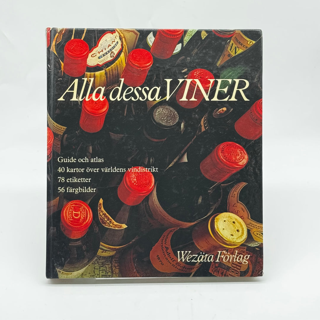 Alla dessa viner vinatlas Wezäta retro bok