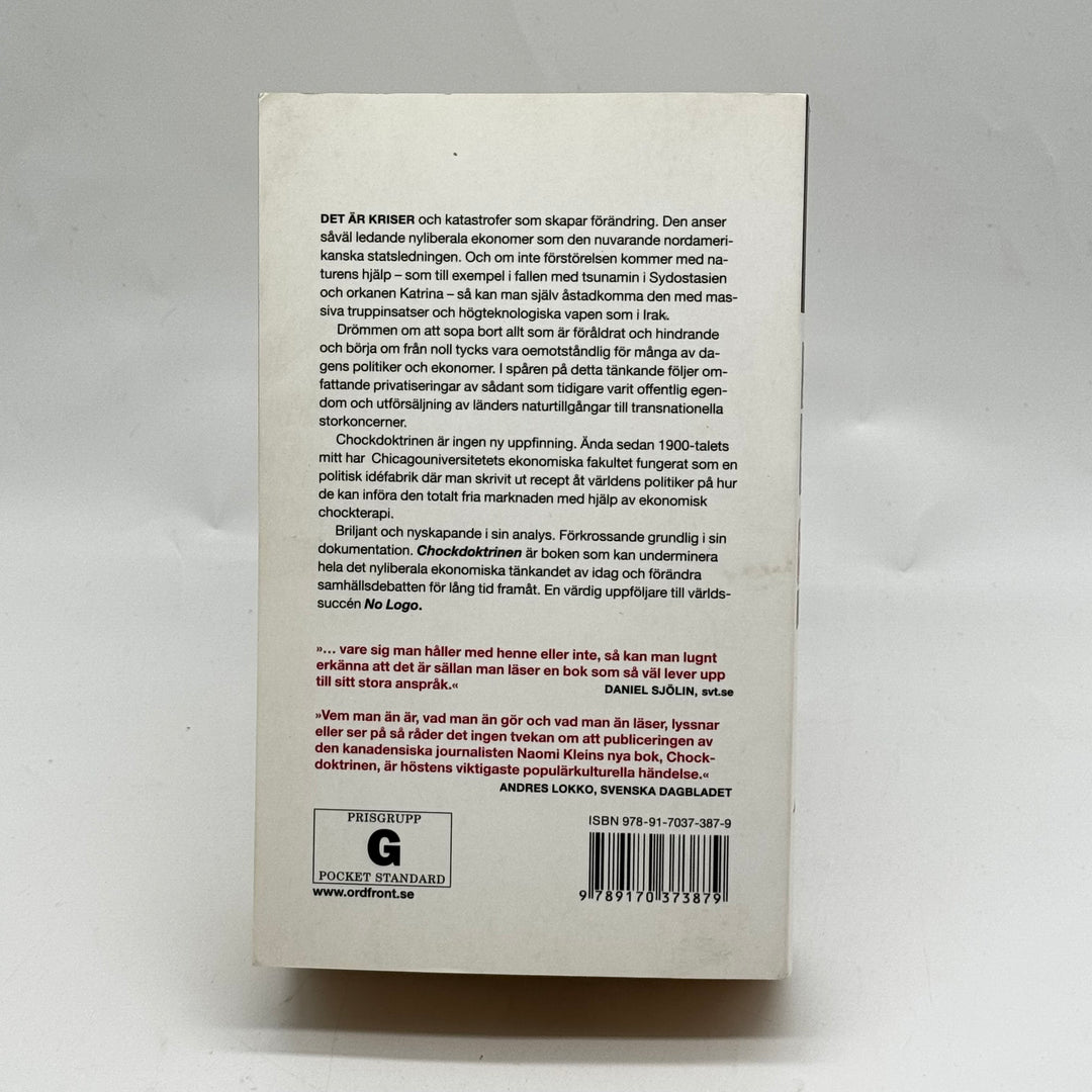 Chockdoktrinen Naomi Klein svensk pocketbok