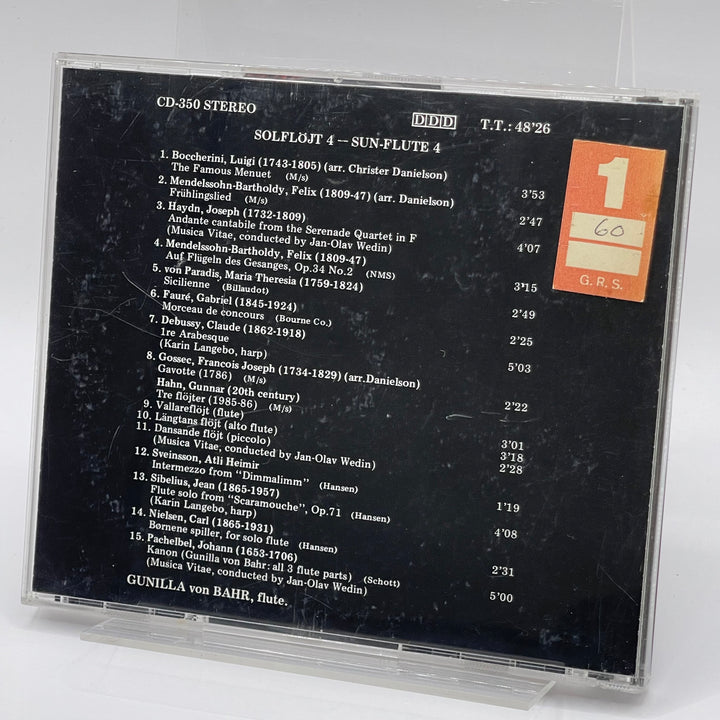 CD Solflöjt 4 Flöjtmusik Gunilla von Bahr