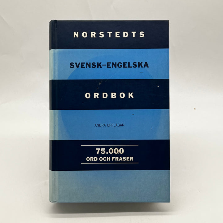 Norstedts klassisk svensk engelsk ordbok blå inbunden