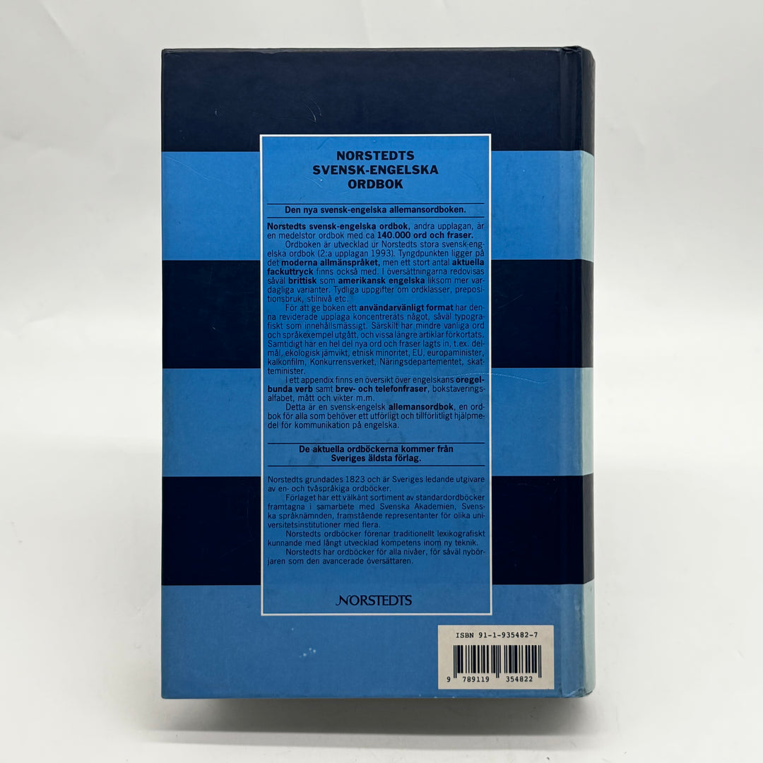 Norstedts klassisk svensk engelsk ordbok blå inbunden