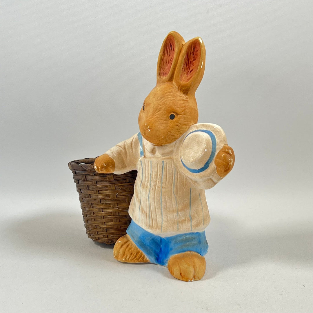 Charmig Keramikkanin med Korg och Fat - Homy Secondhand Online