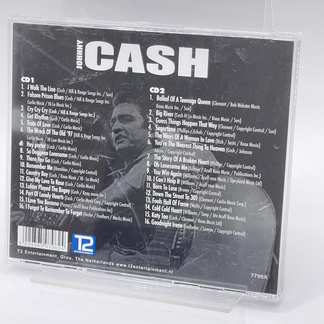 Johnny Cash Dubbel-CD Musiksamling Begagnad
