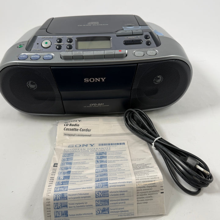 Sony CFD-S01 retro portabel CD-radio