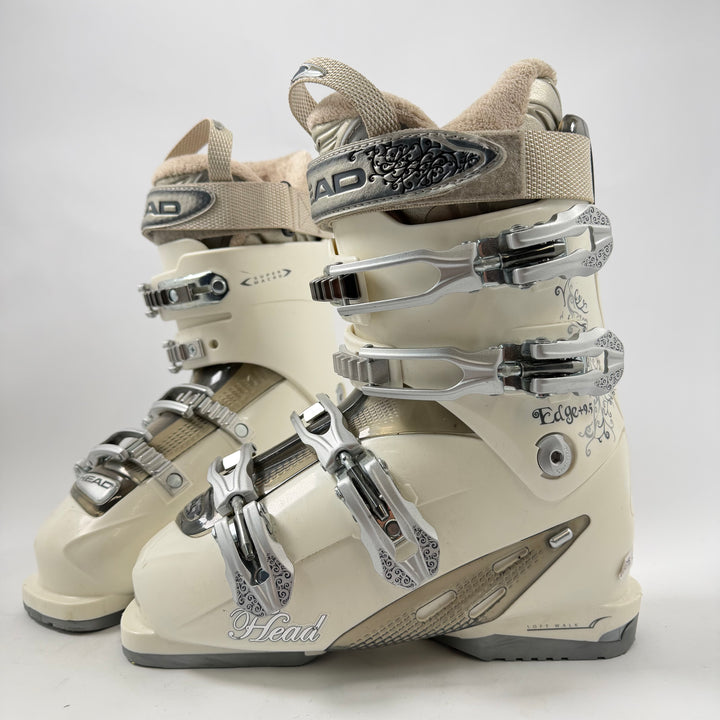 HEAD alpina skidpjäxor creme fyrspännen