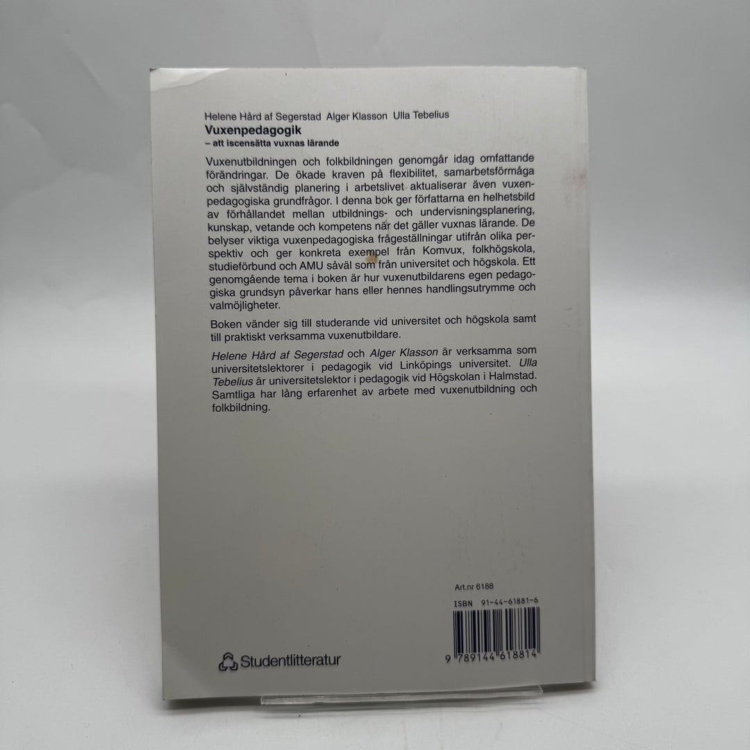 Vuxenpedagogik kursbok Studentlitteratur begagnad pedagogik