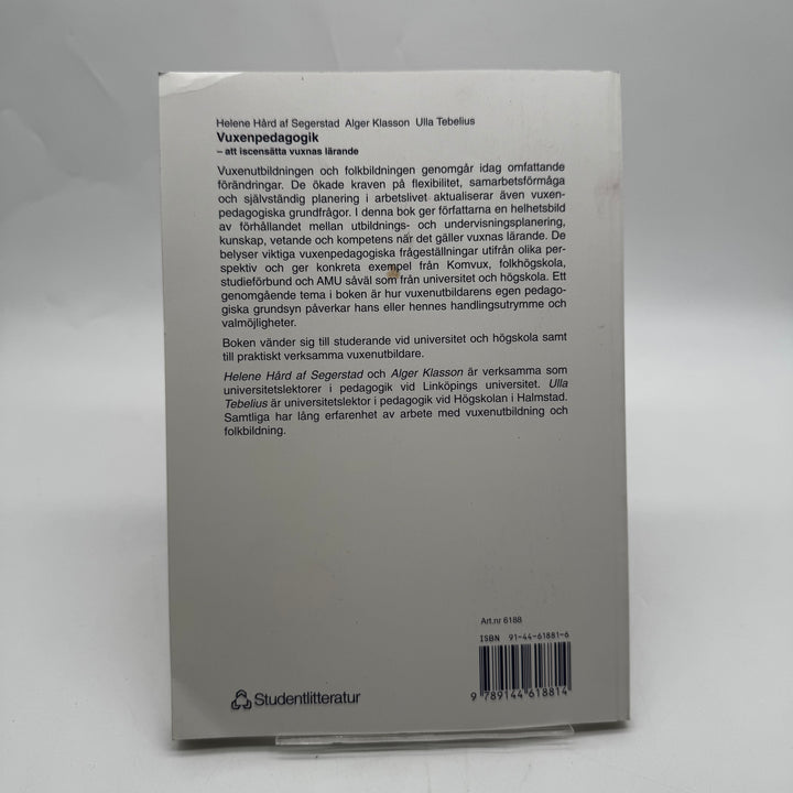 Vuxenpedagogik kursbok Studentlitteratur begagnad pedagogik