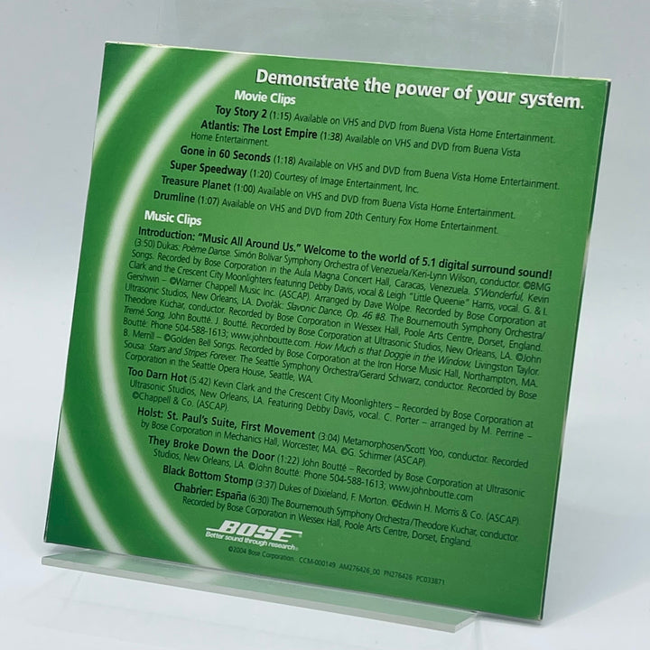 Bose Demonstrationsskiva för Ultimat Ljudupplevelse