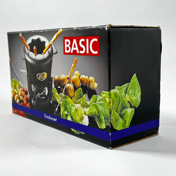 BASIC klassiskt gjutjärns fondueset med brännare
