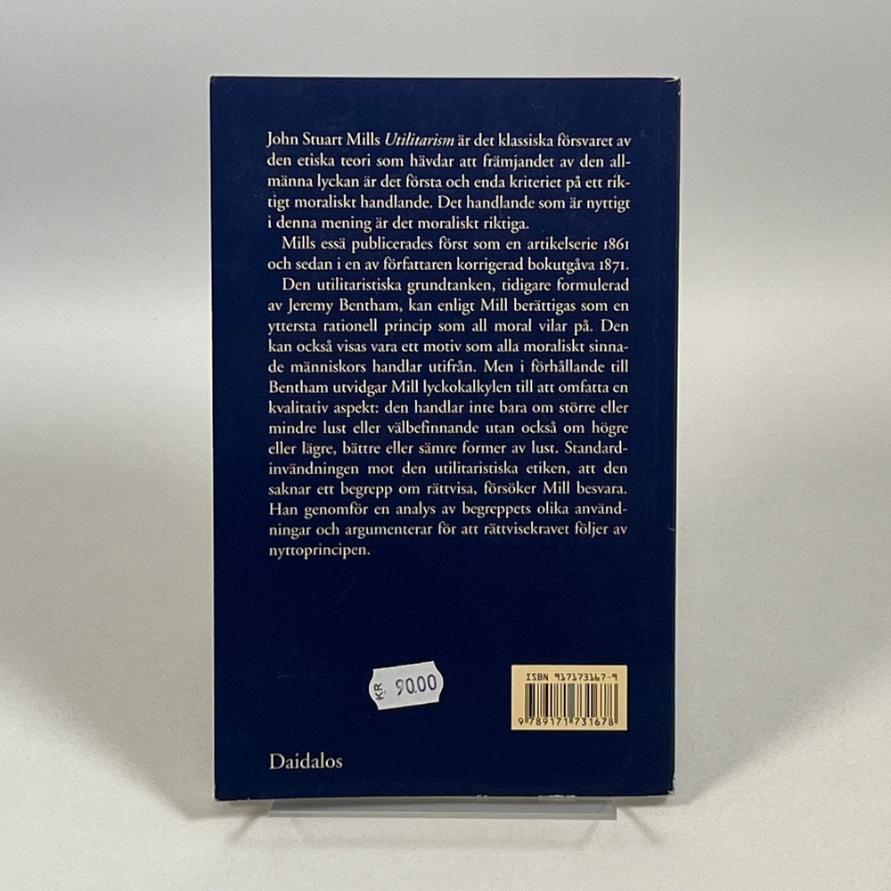 Klassiker av John Stuart Mill - Utilitarism Daidalos - Homy Secondhand Online