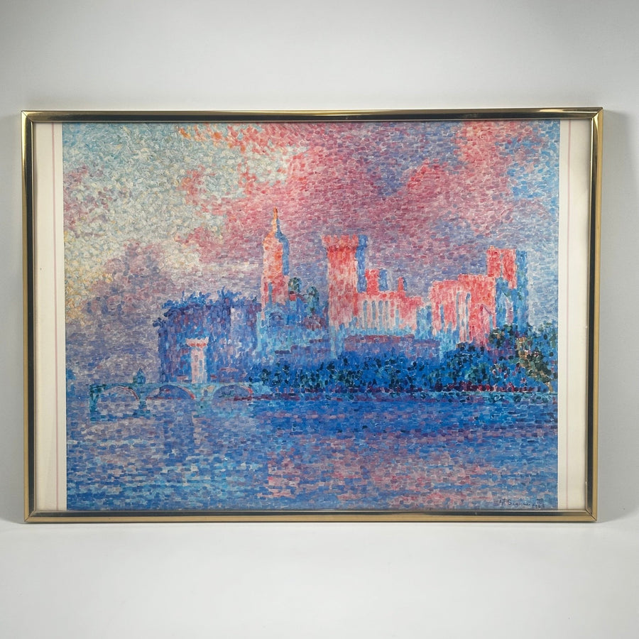 Färgrik Impressionistisk Målning Stadsmotiv - Homy Secondhand Online