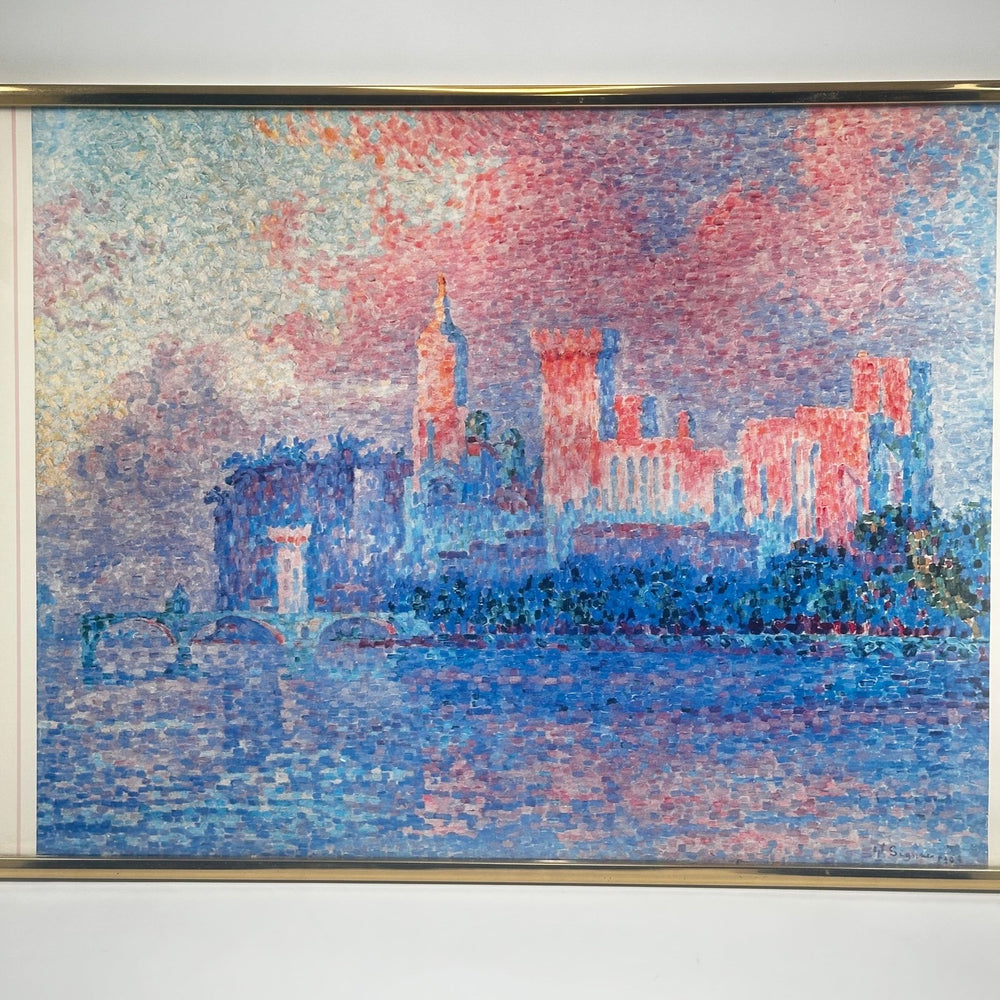 Färgrik Impressionistisk Målning Stadsmotiv - Homy Secondhand Online