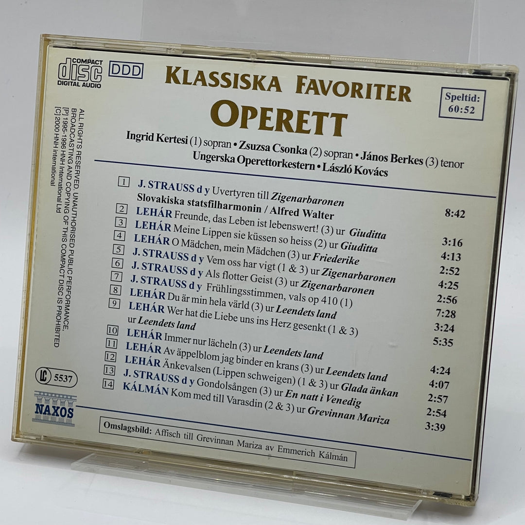 Klassisk Operett-CD Naxos i Gott Skick
