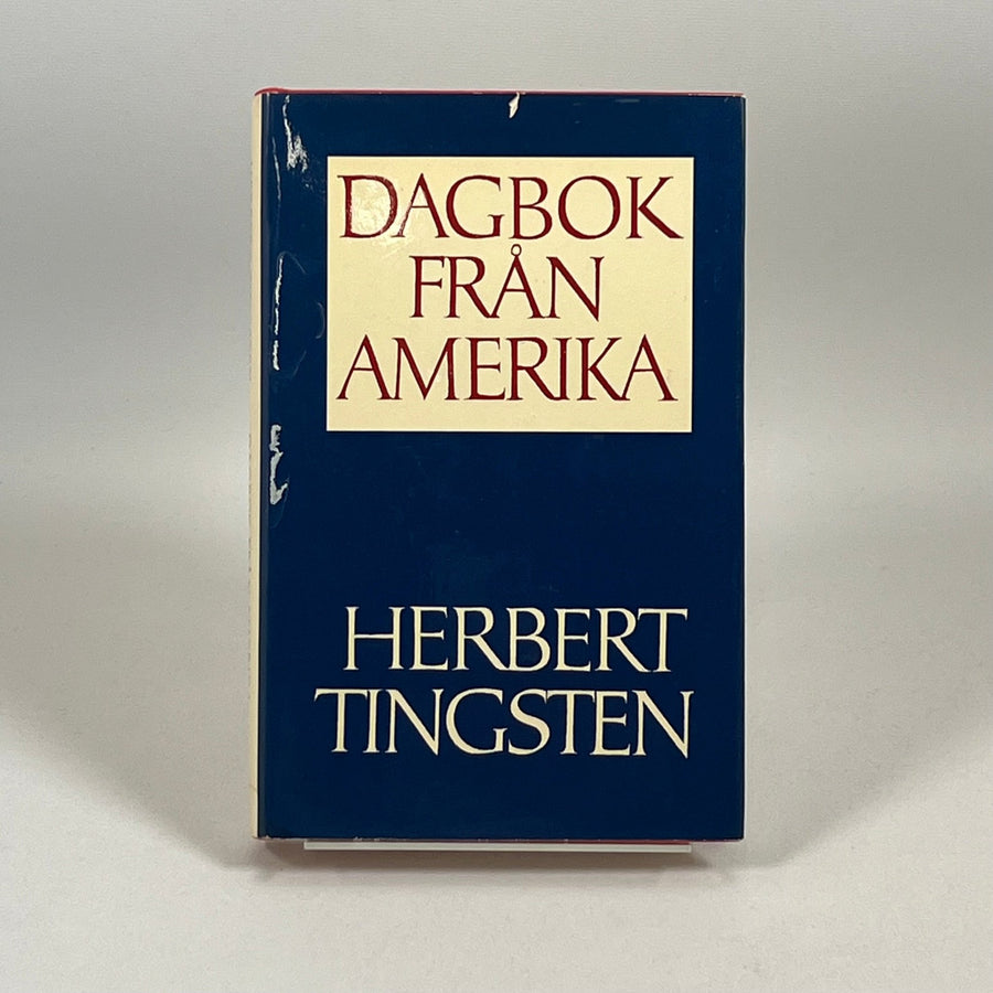 Dagbok från Amerika av Herbert Tingsten - Homy Secondhand Online