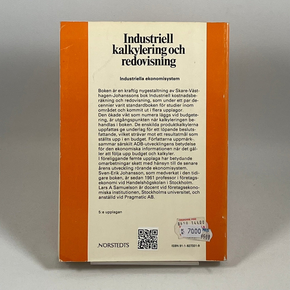 Industriell Kalkylering och Redovisning Handbok - Homy Secondhand Online