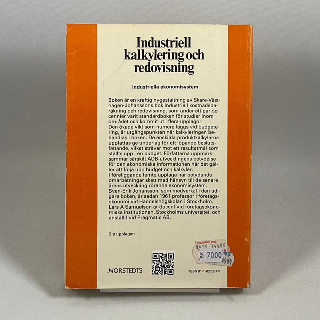 Industriell Kalkylering och Redovisning Handbok - Homy Secondhand Online