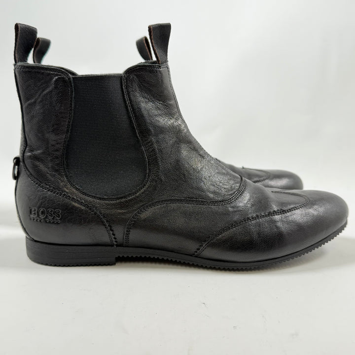 Hugo Boss eleganta herrstövlar i läder storlek 42